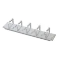 DIGITUS Professional 2HE Kabelrangierpanel 5x Kabelringe 85x60 mm Grau
