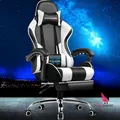 Gaming Stuhl Schreibtischstuhl Ergonomischer Bürostuhl Computerstuhl Fußstütze