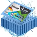 Pool Unterlegmatte Poolmatte 4 Stück - Bodenschutz Matte für den Pool/Planschbecken - Bodenfolie Bodenmatte Poolunterlage Bodenschutz blau