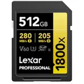 Lexar Professional 1800X 512 Gb Sdxc Uhs-Ii Class 10, LSD1800512G-BNNNG