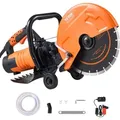 VEVOR Elektrische Betonsäge, 305 mm, Hochleistungs-Kreissäge 2800 W, Schnitttiefe 114 mm, Nass-/Trocken-Scheibensäge mit Wasserrohr, Wasserpumpe...
