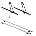 2x Fahrradträger ORION + Dachträger RAPID kompatibel mit für Alfa Romeo 159 Sportwagon (5Türer) 06-13