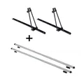 VDP Dachträger (Für Ihren Alfa Romeo 159 Sportwagon (5Türer) 06-13, Fahrradträger und Dachträger im Set), 2x Fahrradträger ORION + Dachträger RAPID kompatibel mit Alfa Romeo 159 Sportwagon (5Türer) 06-13