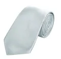 DonDon Krawatte DonDon Herren Krawatte 7 cm klassische Business Krawatte - Grau (Packung, 1-St., 1x Krawatte) Veranstaltungen