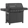 Gasgrill 251054 Allflame Hero 6 BBQ Station schwarz 50 mbar
