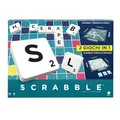 Mattel Games Scrabble Zwei in Eins, Version: Italienisch, HXW03