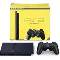 Sony PlayStation 2 Spielkonsole PS2 PAL - Zustand: Gut PS2 Slim Schwarz SCPH-750xx