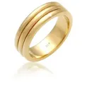 Elli Premium Partnerring Paarring Drei Ringe Trauring Hochzeit 925 Silber goldfarben 62 mm