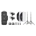 Godox LA300R K2 black - Kit 2 x LA300R/Softbox/Light Stand + 1 x Bag (Videoleuchte) (D299591)