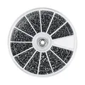 M1 M1.2 M1.4 M1.6 Kleine Schrauben Muttern Sortiment Kit 600pcs 12 Arten für Uhren, Brillen, Elektronik usw.