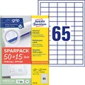 AVERY Zweckform Etiketten weiß 38,0 x 21,2 mm, 65 Blatt