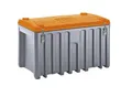 CEMO Universalbox aus Polyethylen, Inhalt 400 l, Traglast 250 kg, grau / orange