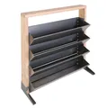 INALTO Hochbeet Größe M – Douglasie & Stahl – Balkon Garten – 100x32x100 cm