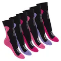 Footstar Damen Wintersocken (6 Paar) Warme Vollfrottee Socken mit Thermo Effekt - Mix 35-38