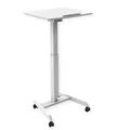 ROLINE PC-Arbeitstisch, höhenverstellbar, neigbar, weiß