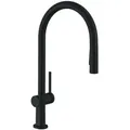 M54 - Spültischarmatur Talis Mit Ausziehbarer Brause, Schwarz Matt 72800670 - Hansgrohe