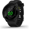 Garmin Forerunner 55 - Smartwatch - Schwarz - Sportuhr mit Band - Silikon - schwarz - Anzeige 2.63 cm (1.04") - Schwarz