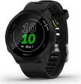 Garmin Forerunner 55 - Schwarz - Sportuhr mit Band - Silikon - schwarz - Anzeige 2,63 cm (1,04") - Bluetooth, ANT+ - 37 g (010-02562-10)