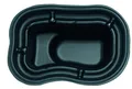OASE 36767 Teichschale PE 250, 1,35 x 0,92 x 0,54 cm - Teichbecken, Fertigteich, verschiedenen Tiefenzonen, Kunststoffbecken, Schwarz