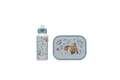 Mepal - Pausenset Campus Little Dutch - Set für Kinder mit Pop-up Trinkflasche & Lunch Box - Lunch-Set für die Schule oder unterwegs - Spülmaschinenfest - 400 + 750 ml - Forest Friends