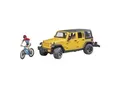 Bruder bruder 02543 JeepWrangler RubiconUnlimited, Mountainbike und Radfahrer