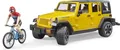 Bruder Spielfahrzeug Offroad JeepWrangler RubiconUnlimited Mountainbike 02543