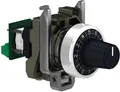Schneider Electric XB4BD912R10K Potentiometer, Komplettgerät, Harmony XB4, Metall, 22mm, Widerstand 10K Ohm, schwarz