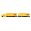 siku Fahrzeug 1806 Freightliner DHL Road Train, aus Metall/Kunststoff, Maßstab 1:87