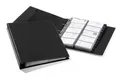 Durable VISIFIX Economy Business Card Album in Black   Ring Binder Folder for Bu