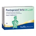 PANTOPRAZOL beta 20 mg acid magensaftres.Tabletten 10 St.