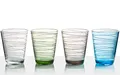 BRUNNER 0830214N Trinkglasset, Mehrfarbig Sortiert, Set of 4