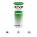 PETKIT Katzentoilettenbeutel mit Zugbändern, Beutel für Katzentoilette für Pura MAX 2 und PUROBOT Max Pro,Kratzfest für Haustier Katze Hunde Hundekot Katzenstreu 1 Rollen*18 (18 Stück)