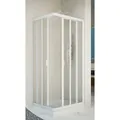 Forte Eckdusche Vela, BxT: 75x90 cm, Acrylglas, variabler Verstellbereich, BxTxH: 75 x 90 x190 cm weiß
