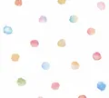 Kinder Tapete Vlies Wasserfarben Punkte bunt AS Creation 38147-1 (4,49€/1qm)