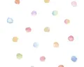 Vliestapete 38147-1 Little Love Punkte Aquarell weiß bunt