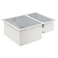 Grohe K700U Edelstahlküchenspüle - mit 1,5 Becken, für Einbau links, 60 cm edelstahl 31577SD1 Unterbau Edelstahlspüle