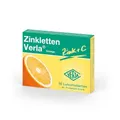Zinkletten Verla Orange – 5 mg Zink in Form von Zinkcitrat+ 30 mg Vitamin C zum Lutschen und Kauen, für die tägliche Zinkversorgung, mit Orangengeschmack, vegan, glutenfrei, ohne Lactose, 50 St