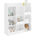 KINDERREGAL mit 9 offenen Fächern, 95x105x34cm, Weiß