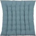 Sitzkissen PAD "LEDA", blau, B:40cm L:40cm, Baumwolle, Dekokissen_Sitzkissen_Kissenhüllen, Made in Europe, 1 Stück