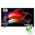 HISENSE Fernseher 55 Zoll 4K Ultra HD VIDAA U6 55E6KT RO_55E6KT_R