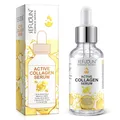 P-Beauty Gesichtsserum mit Kollagen & Hyaluron - Collagen Serum für straffere Haut mit Vitamin C, E, B3, 3-Ceramiden & pflanzlichen Wirkstoffen - Anti-Aging Anti-Falten - Gesichtspflege Serum - 1x30ml