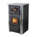 Kaminofen mit Backfach und Herdplatte mit Glaskeramik ABC Concept 2 Air Holzofen
