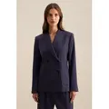 seidensticker Hemdjacke Schwarze Rose blau 40
