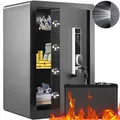VEVOR Safe Tresor 2,2 Kubikfuß mit Fingerabdruck, Code und Schlüssel