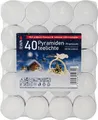 JEKA PyramidenTeelichter Premium, 40 Stück