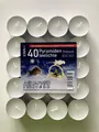 40er Pack Pyramiden Teelichter Premium, Metallhülle, 40-3813/P deutsche Qualität