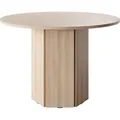 Selsey Hexa - Esstisch, Esszimmertisch rund 110 cm - Lindberg Eiche - Naturbelassen