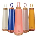 Chic Mic Unisex – Erwachsene Bioloco Loop Isolierflasche, Koralle, 7.5 cm x 7.5 cm x 28 cm