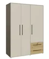 MOKKARIS Kleiderschrank 3-trg. ca.145x201x59 cm Sand  / Artisan von Forte