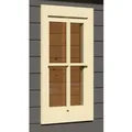 Karibu Fenster für 38 mm Häuser inkl. D/K-Beschlag Aktion Elfenbeinweiß